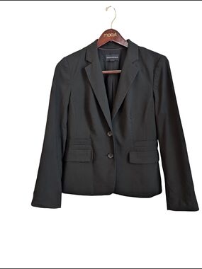 Banana Republic Black Women's Two-Button Tailored Blazer